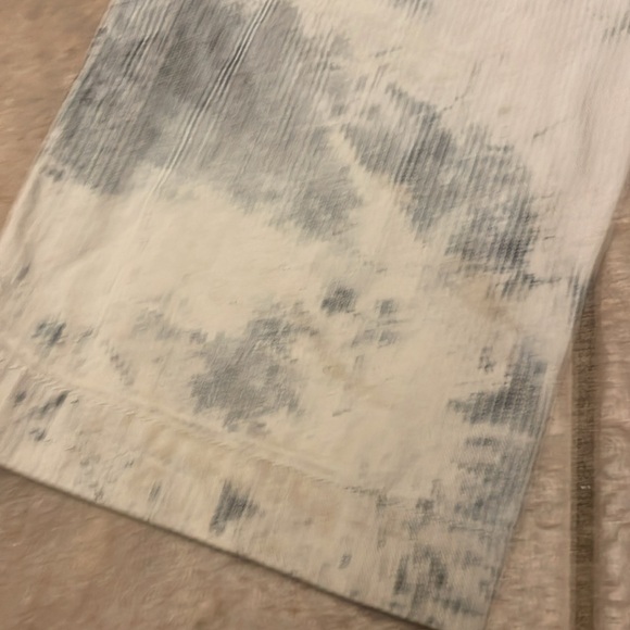 RARE Stussy Blue & White Denim Double Front Work Carpenter Jeans Pants Acid Wash - Picture 5 of 11